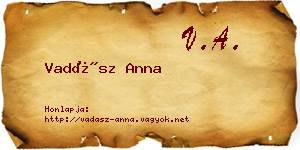 Vadász Anna névjegykártya